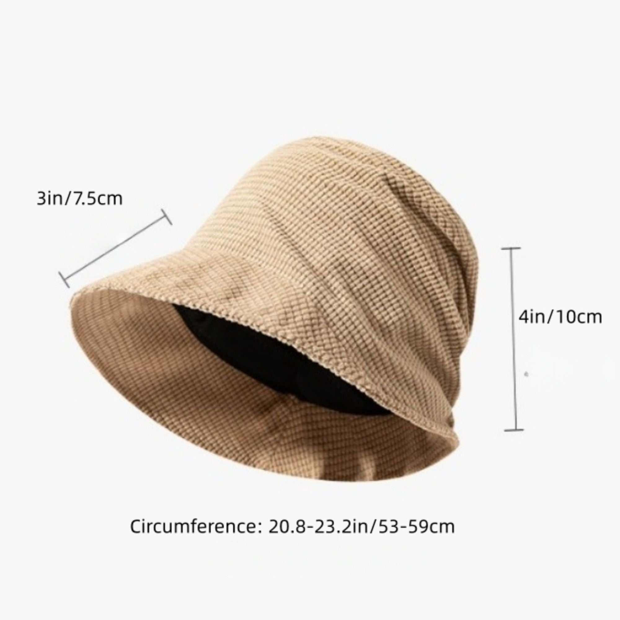 Anna-Kaci Women's Textured Soft Bucket Hat with Foldable Brim Relaxed Fit and Lightweight Fabric Design