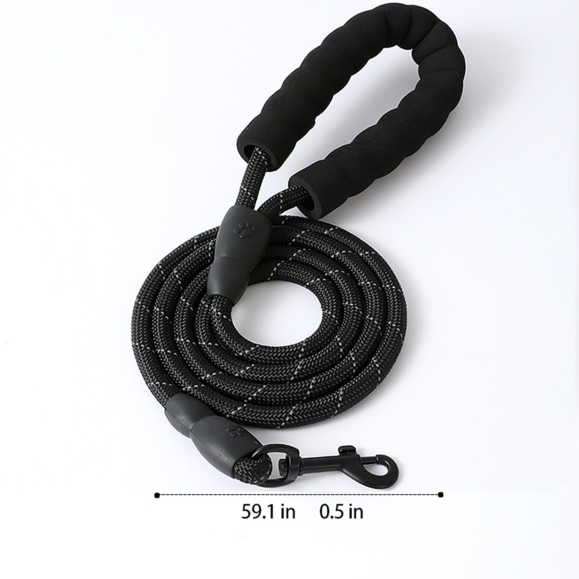 Pet Dog Leash Adjustable Nylon Rope with Comfortable Handle and Metal Clip for Small Medium Dogs