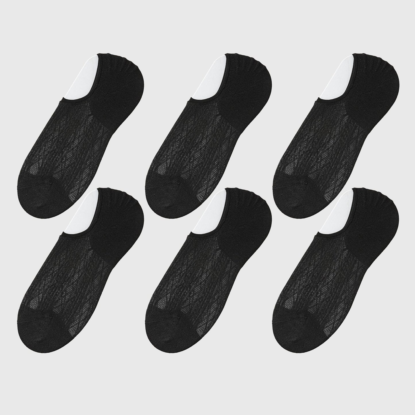 Anna-Kaci Women's Invisible No-Show Liner Socks 6Pk