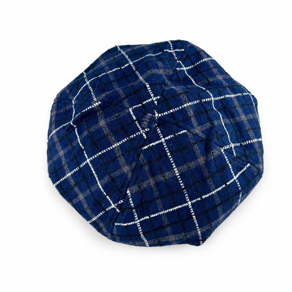 Plaid Beret Hat Vintage Painter Cap Soft Structured Fall Winter Style