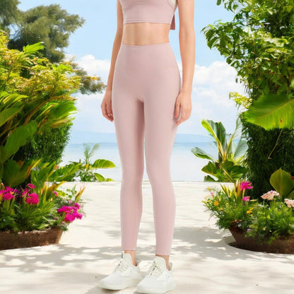 High Waist Seamless Full-Length Leggings with Stretchy Comfort Fit