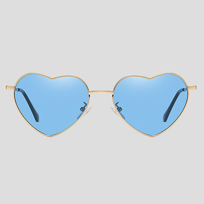 Anna-Kaci Women's Stylish Heart-Shaped Polarized Sunglasses UV400 Protection for Outdoor Activities