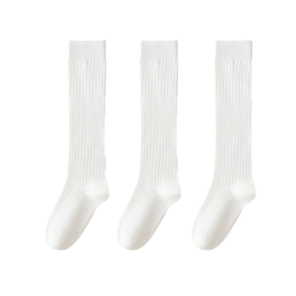 Anna-Kaci Women's 3-Pack Ribbed Knee High Compression Socks Seamless Toe Slim Fit Design
