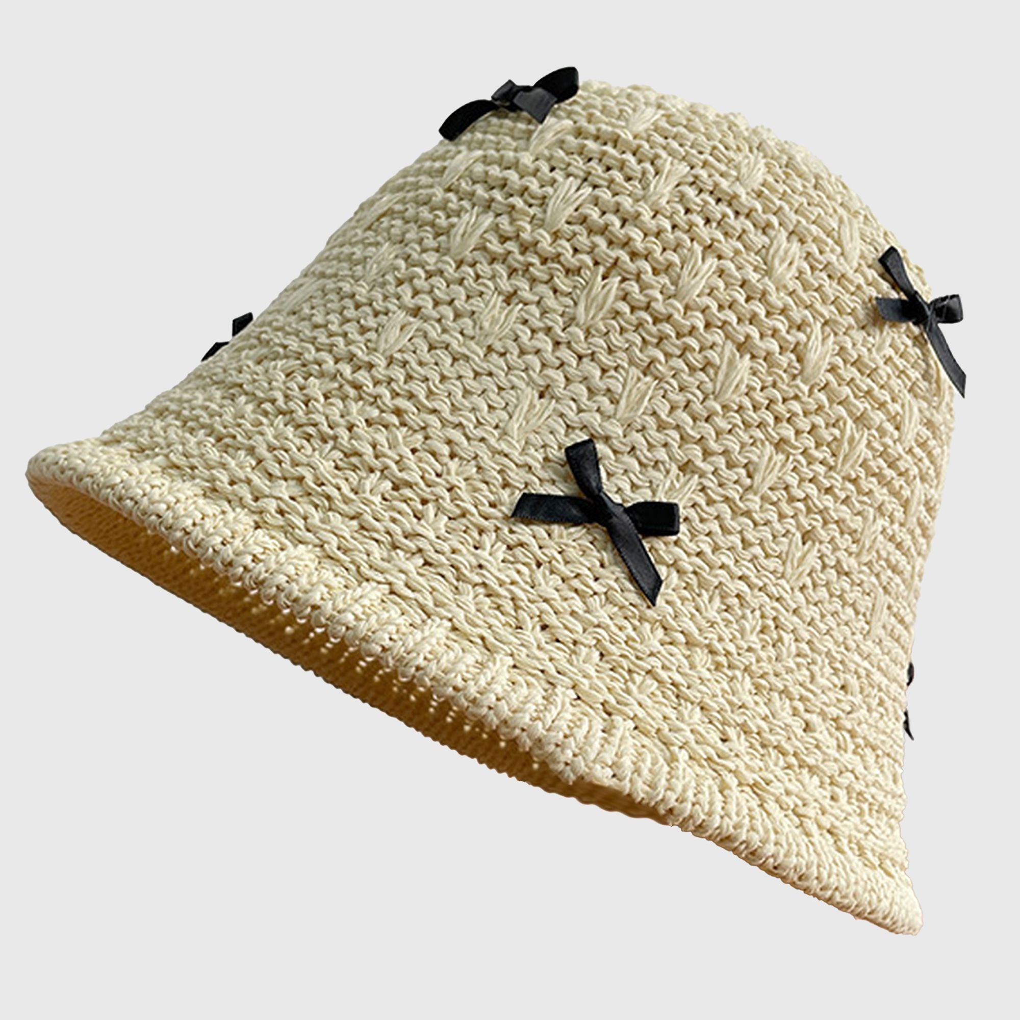 Anna-Kaci Women's Foldable Bucket Hat with Bow Accents
