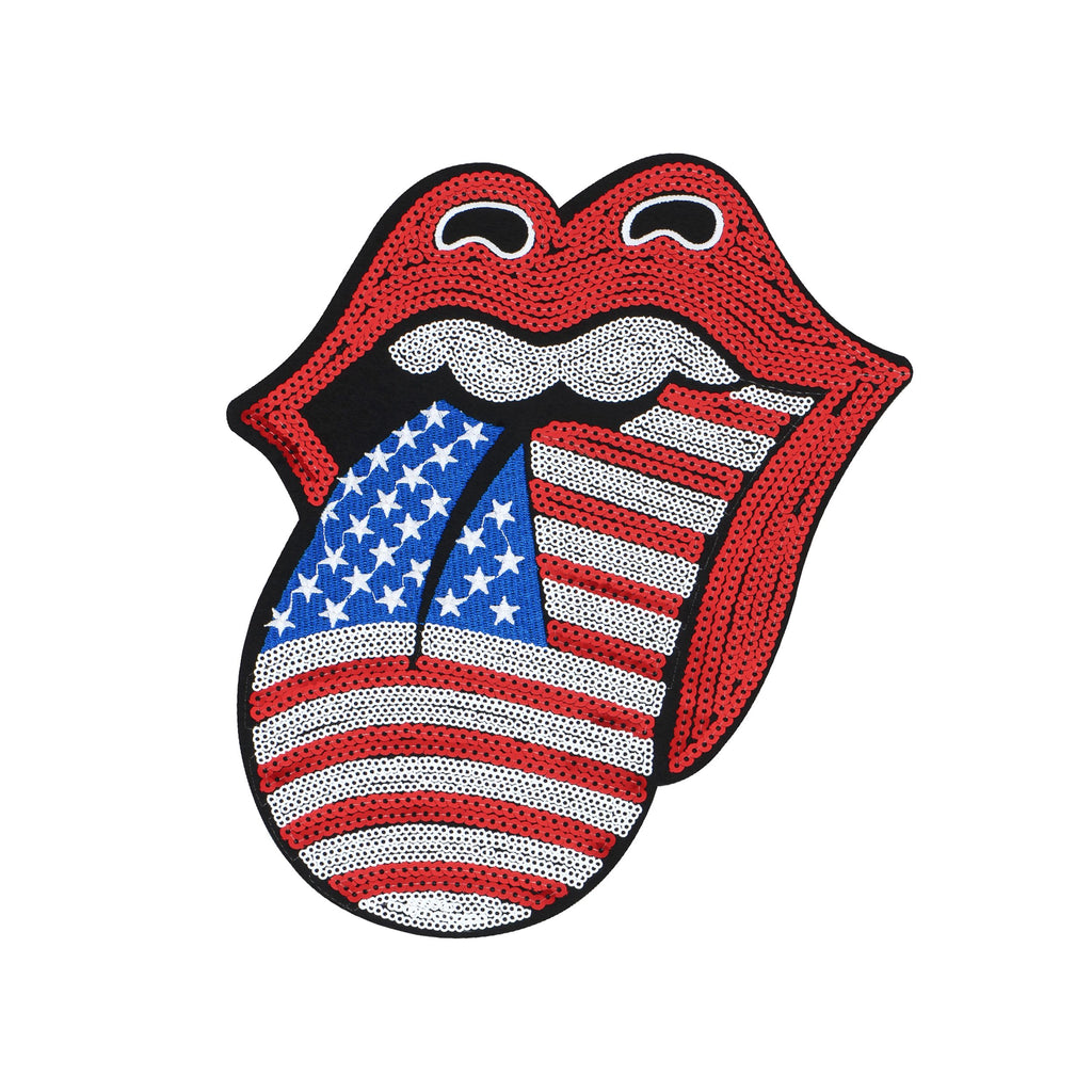 Independence Day Sequin American Flag Iron On Patch Glitter Patriotic USA 4th of July Craft Sewing Embroidery Clothing Patch Decoration