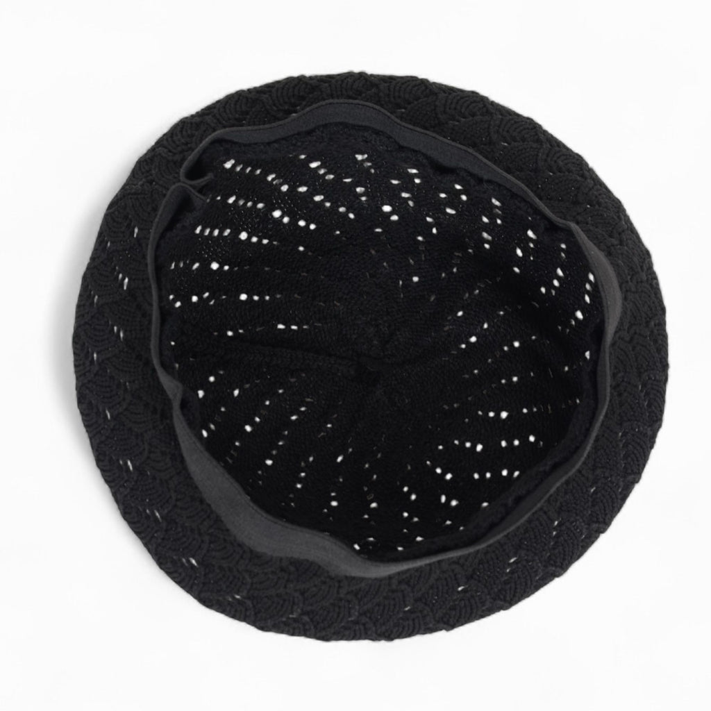 Anna-Kaci Women's Lightweight Crochet Beret Hat with Open Knit Pattern and Soft Stretch Fit
