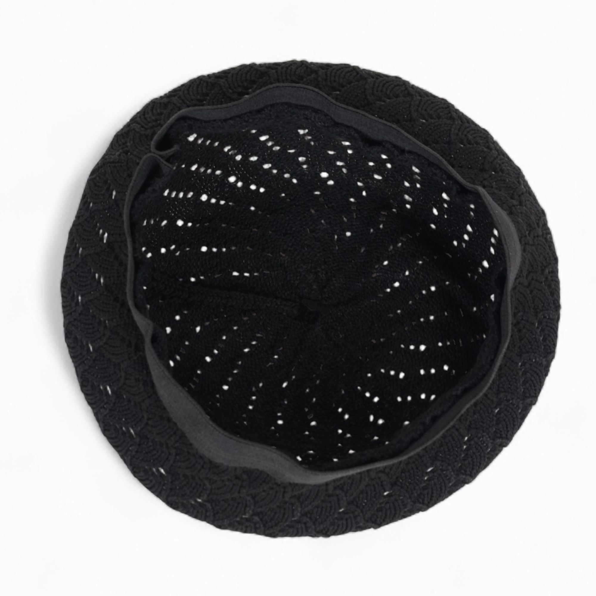 Anna-Kaci Women's Lightweight Crochet Beret Hat with Open Knit Pattern and Soft Stretch Fit