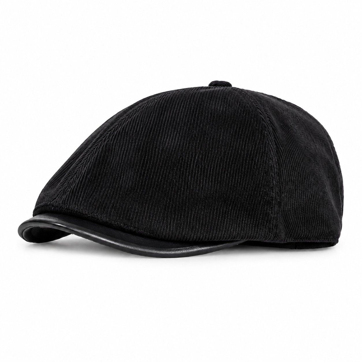 Corduroy Newsboy Cap Adjustable Short Brim Vintage Fall Winter Hat