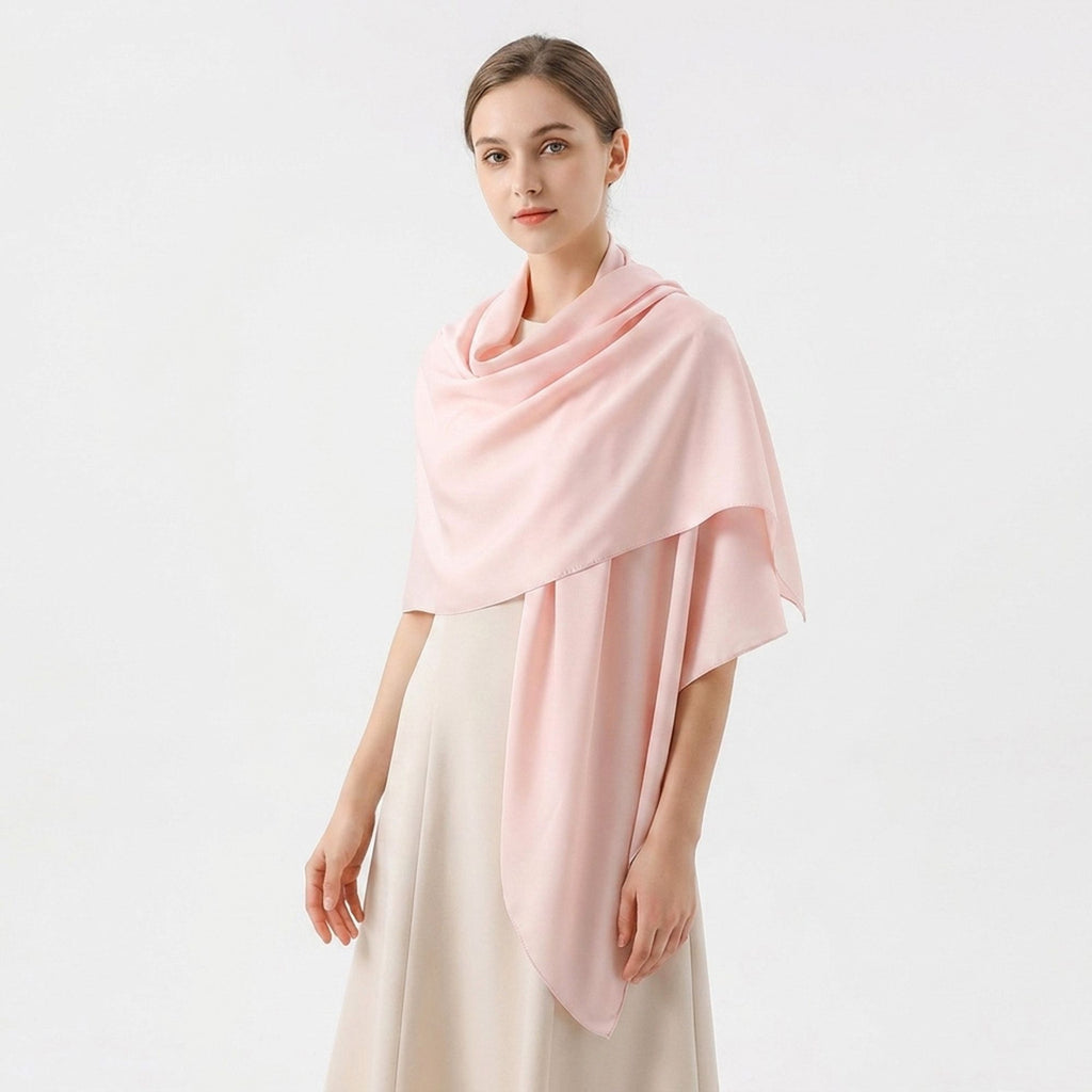 Oversized Square Scarf Wrap Shawl for Everyday Layering 55*55 Inches