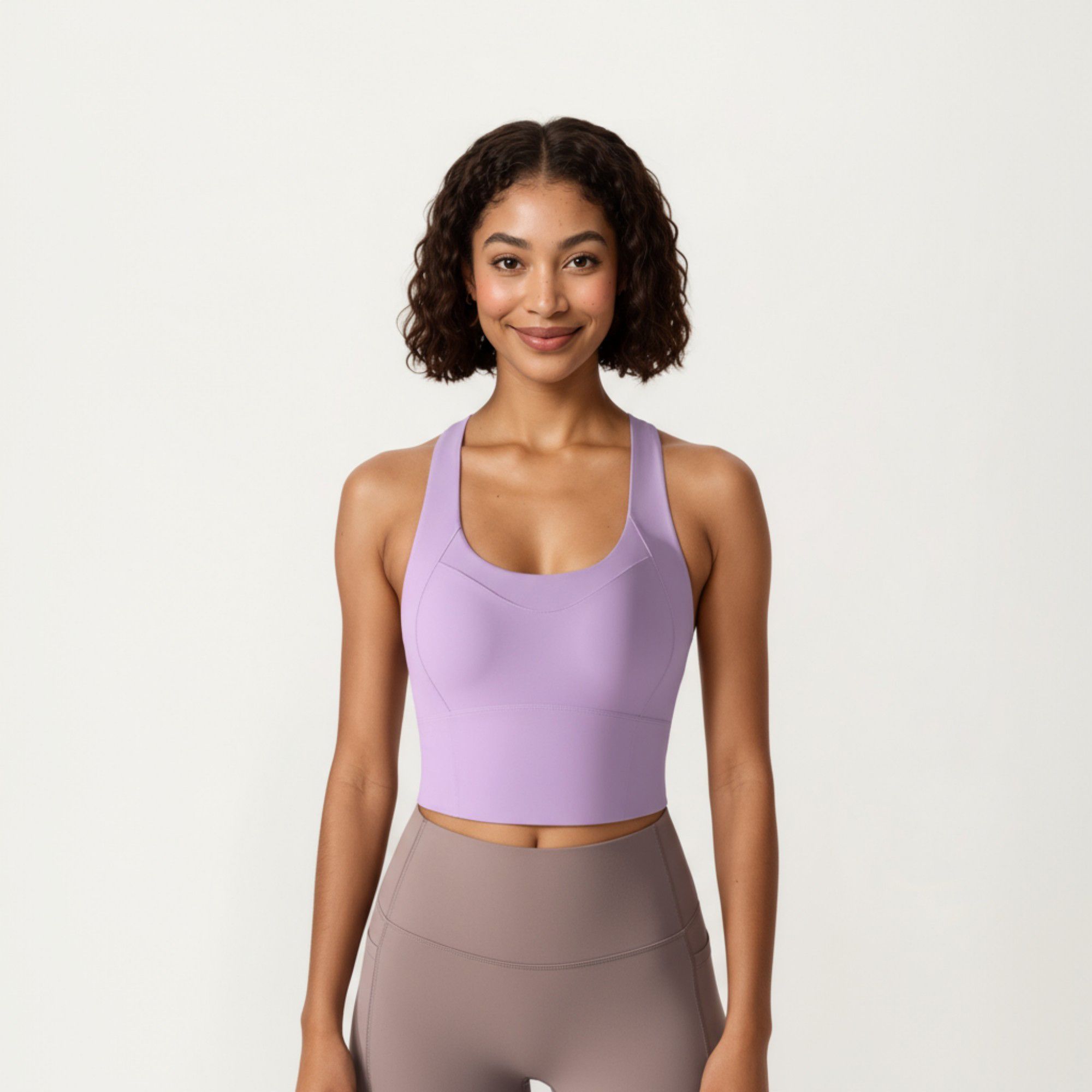 Anna-Kaci Active Women's Cross Back Sports Tank Top with Scoop Neckline and Wide Supportive Band