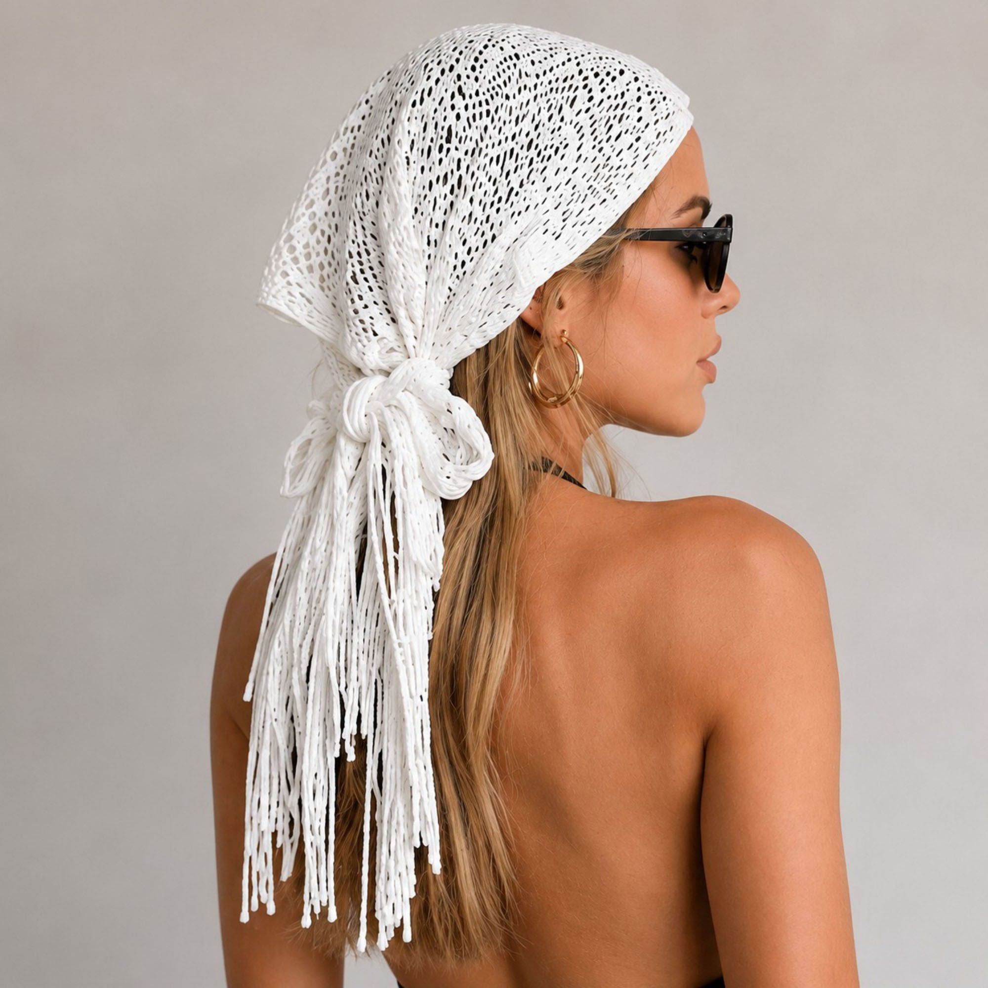 Crochet Fringe Triangle Wrap Belt