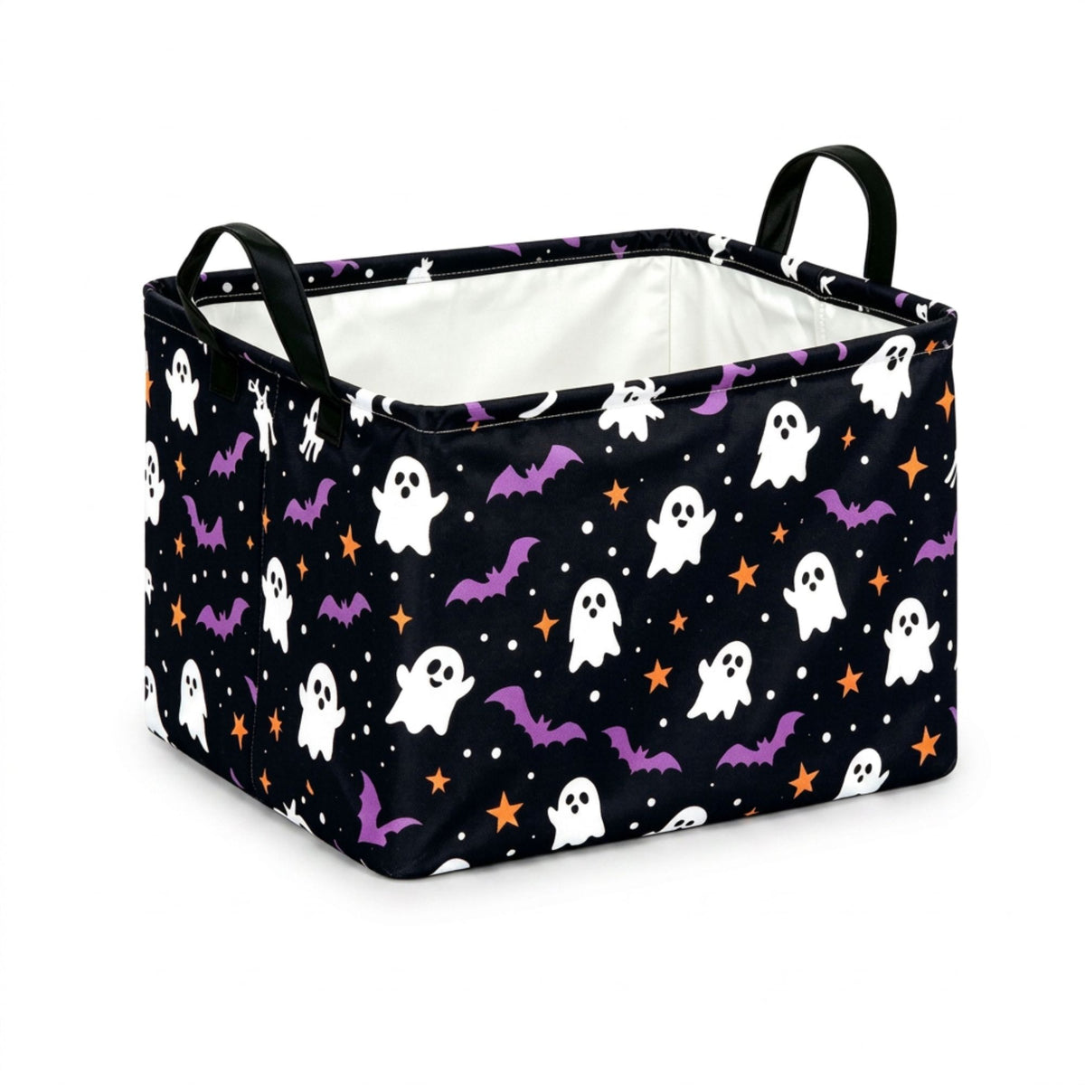 Halloween Fabric Storage Basket Foldable Organizer Bin with Handles