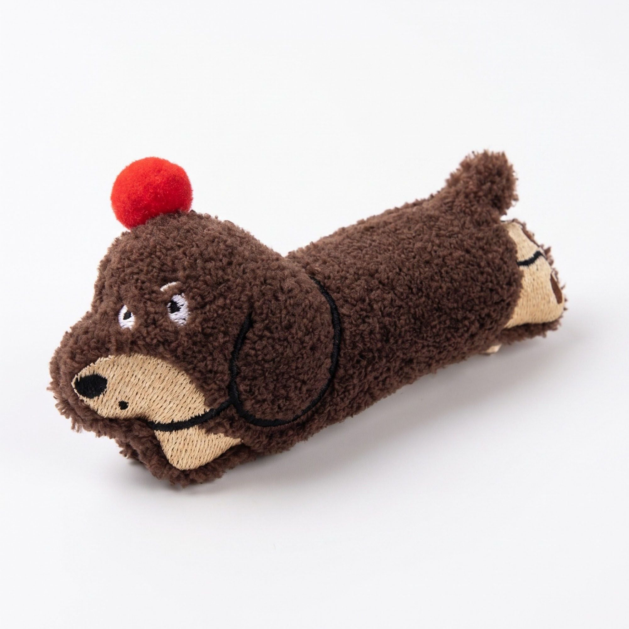 3pc Dachshund Plush Hair Clip Set Soft Dog Barrettes Cute Hair Accessories