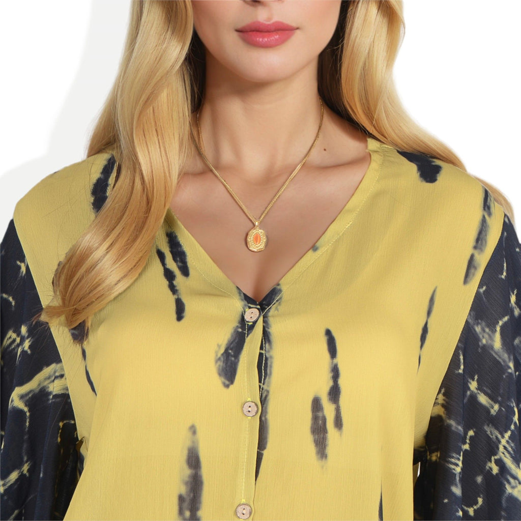 Women's Stainless Steel Fashion Necklace with 18K Gold Plated Pendant, Orange Acrylic Stone Inlay, Adjustable Chain, Unique Design