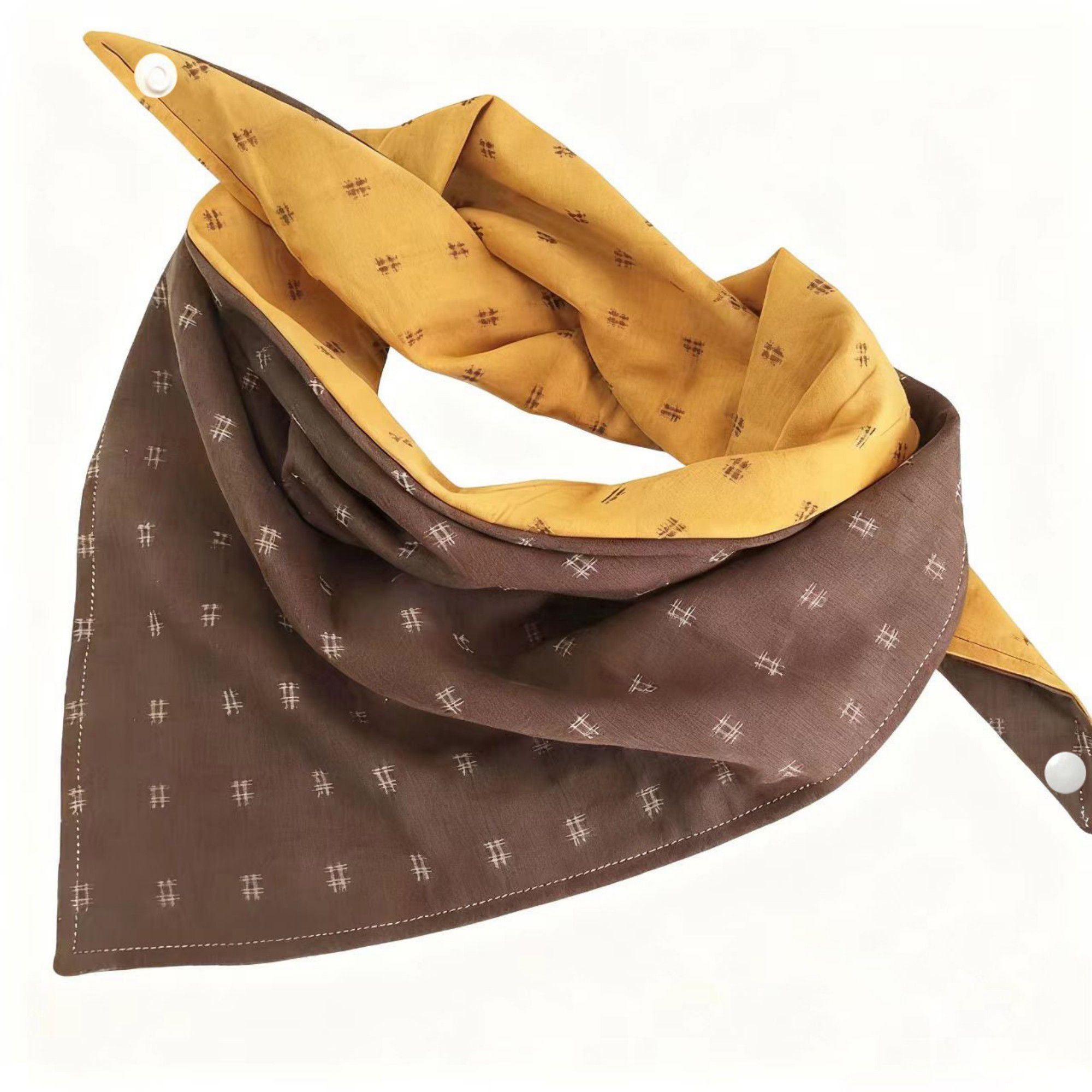 Pet Bandana Collar Soft Adjustable Classic Print Scarf with Tie Closure Everyday Neckwear