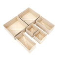 6 Piece Drawer Organizer Set Closet Storage Bins for Underwear Socks Foldable Storage Boxes