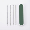 5-Piece Stainless Steel Blackhead and Blemish Removal Tool Set with Storage Case for Facial Care