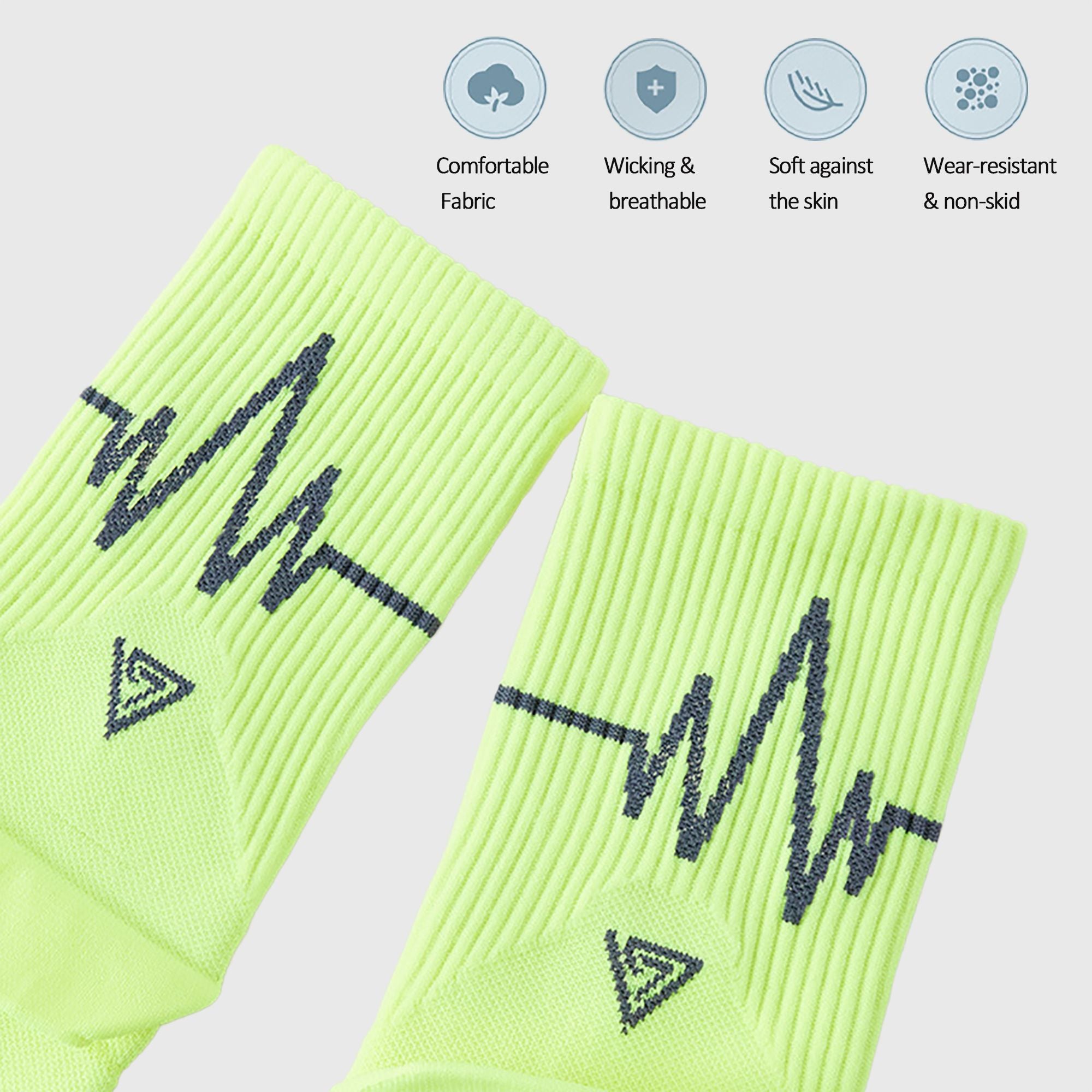 Anna-Kaci Women's 6pk Professional Athletic Socks - Ankle-Length Sports Socks with Elastic Cuff & Reinforced Design for Running & Gym