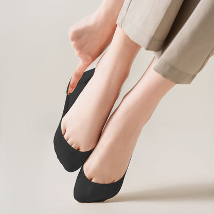 Anna-Kaci Women's Non-slip No Show Socks Soft Solid Bottom for Casual 6Pk