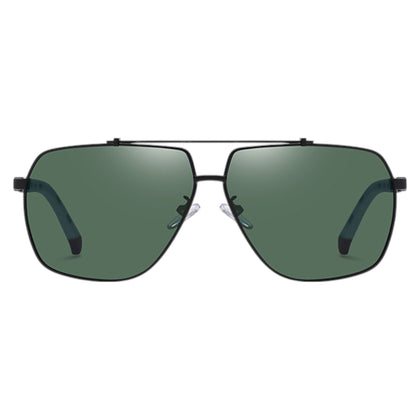 Anna-Kaci Men's Fashion Two Tone Box Polarized Sunglasses UV400 Protection