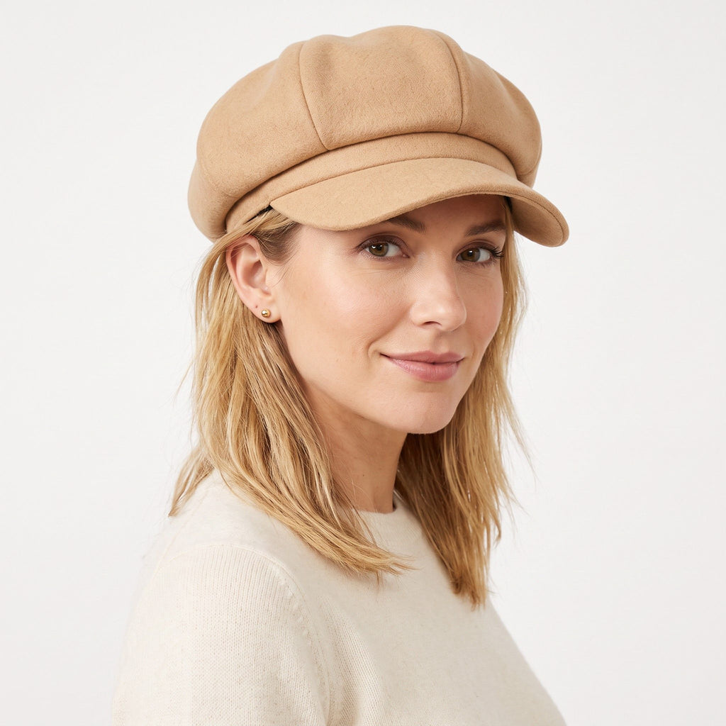 Classic Newsboy Cap Soft Textured Baker Boy Hat for Everyday Wear