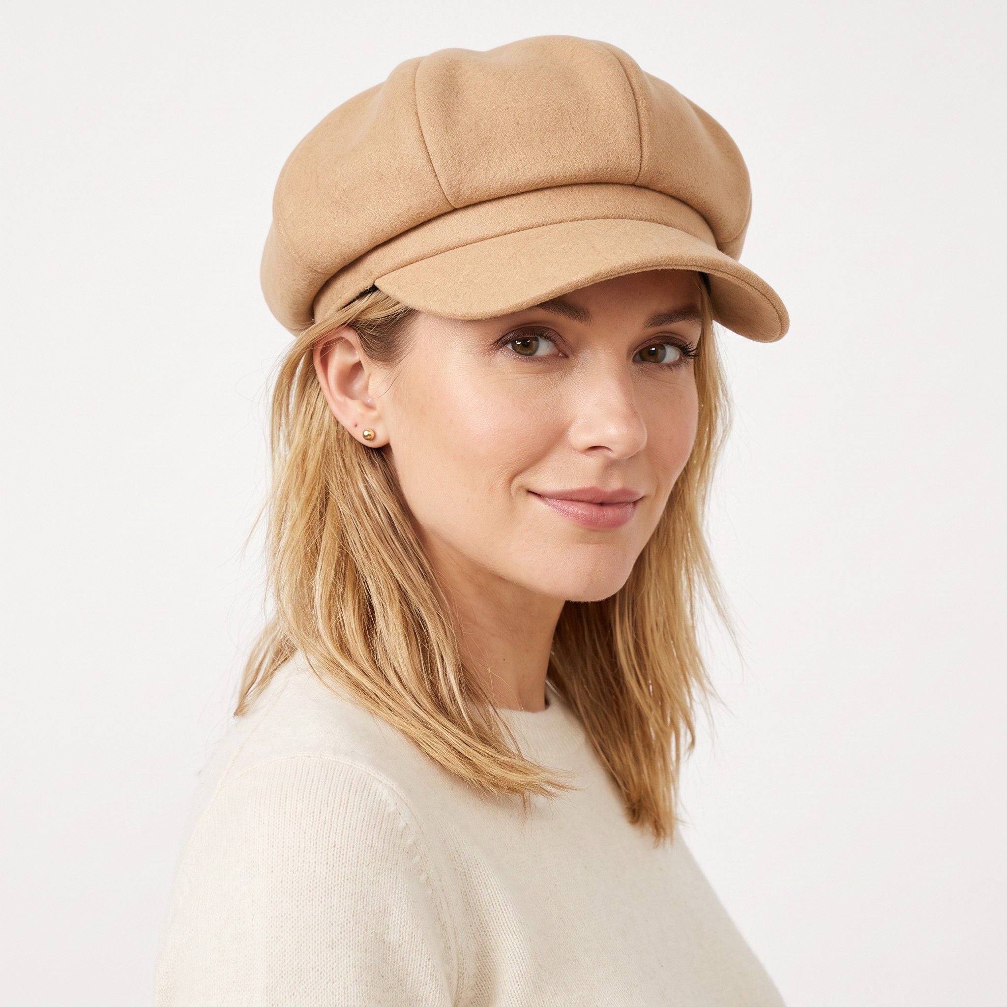 Classic Newsboy Cap Soft Textured Baker Boy Hat for Everyday Wear