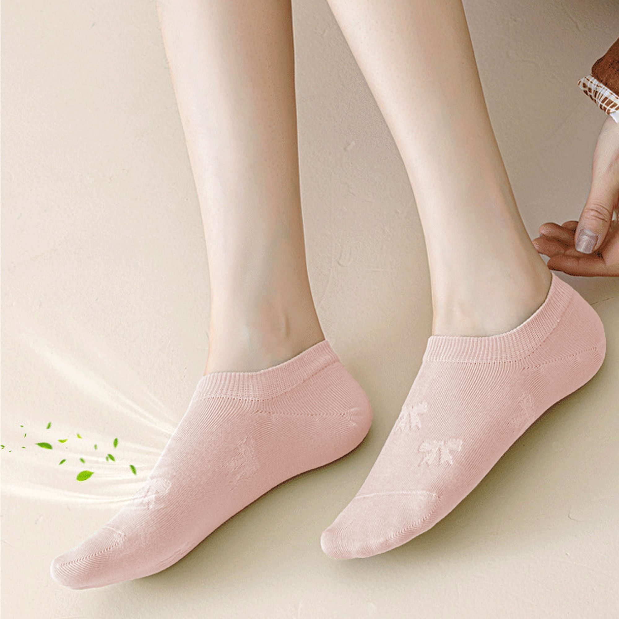 Anna-Kaci Invisible Women's Summer No-Show Liner Socks 5Pk