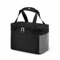 Insulated Lunch Tote Bag with Front Pocket Mesh Side Pockets and Dual Zipper