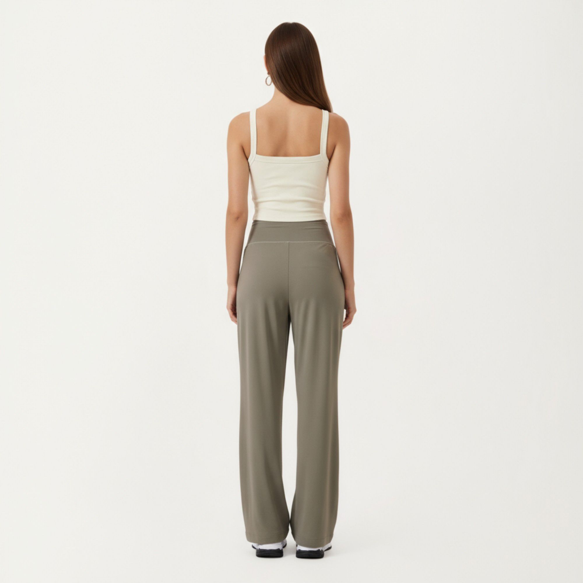 Anna-Kaci Active Women's High Waist Wide Leg Sweatpants with Side Pockets and Smooth Stretch Fabric