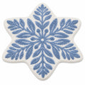 Christmas Snowflake and Wreath Tufted Bath Rug with Nonslip Backing 23.6 in