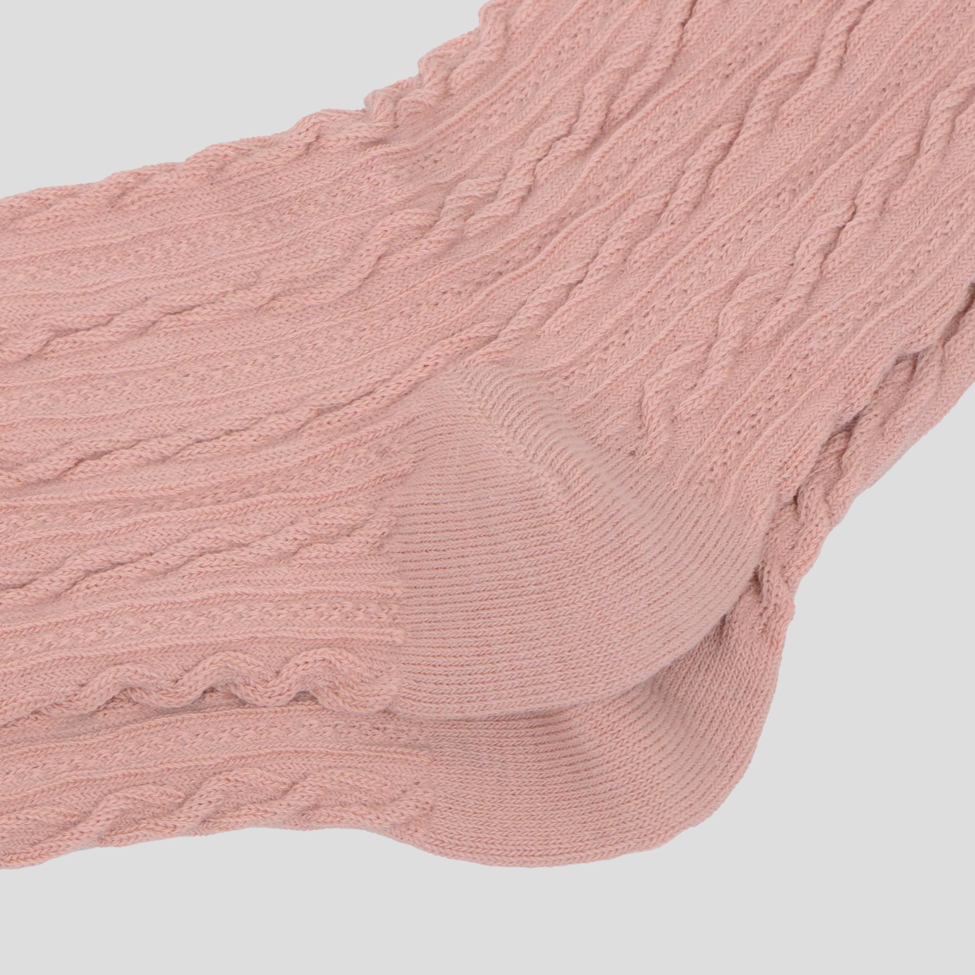 Anna-Kaci Women's Classic Crew Socks Cable-Knit Cotton for Casual Stability and Comfort 2 Pairs