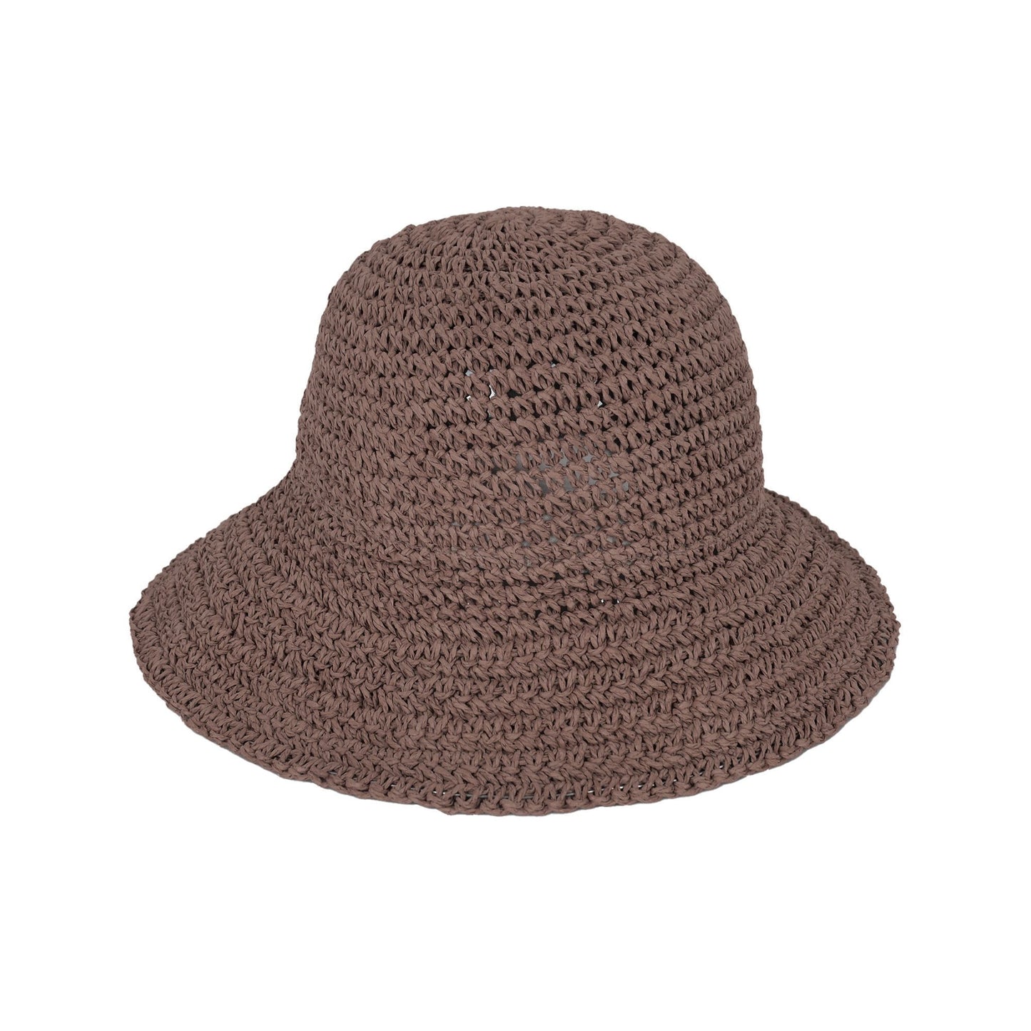 Anna-Kaci Crochet Raffia Sun Hat with Wide Brim and Bow Detail Foldable Summer Beach Hat for Stylish Sun Protection