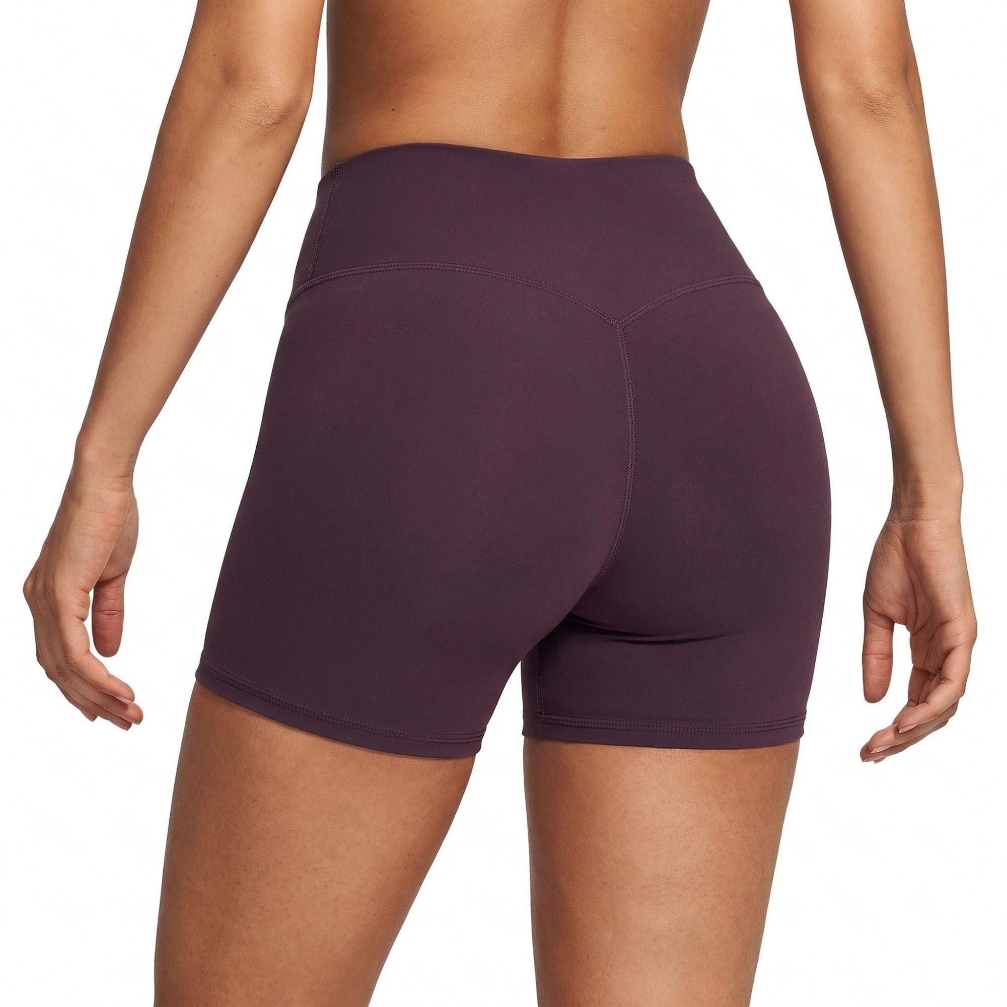 High Waist Biker Shorts Fitted Mid Thigh Athletic Bottoms for Yoga Running Gym Training