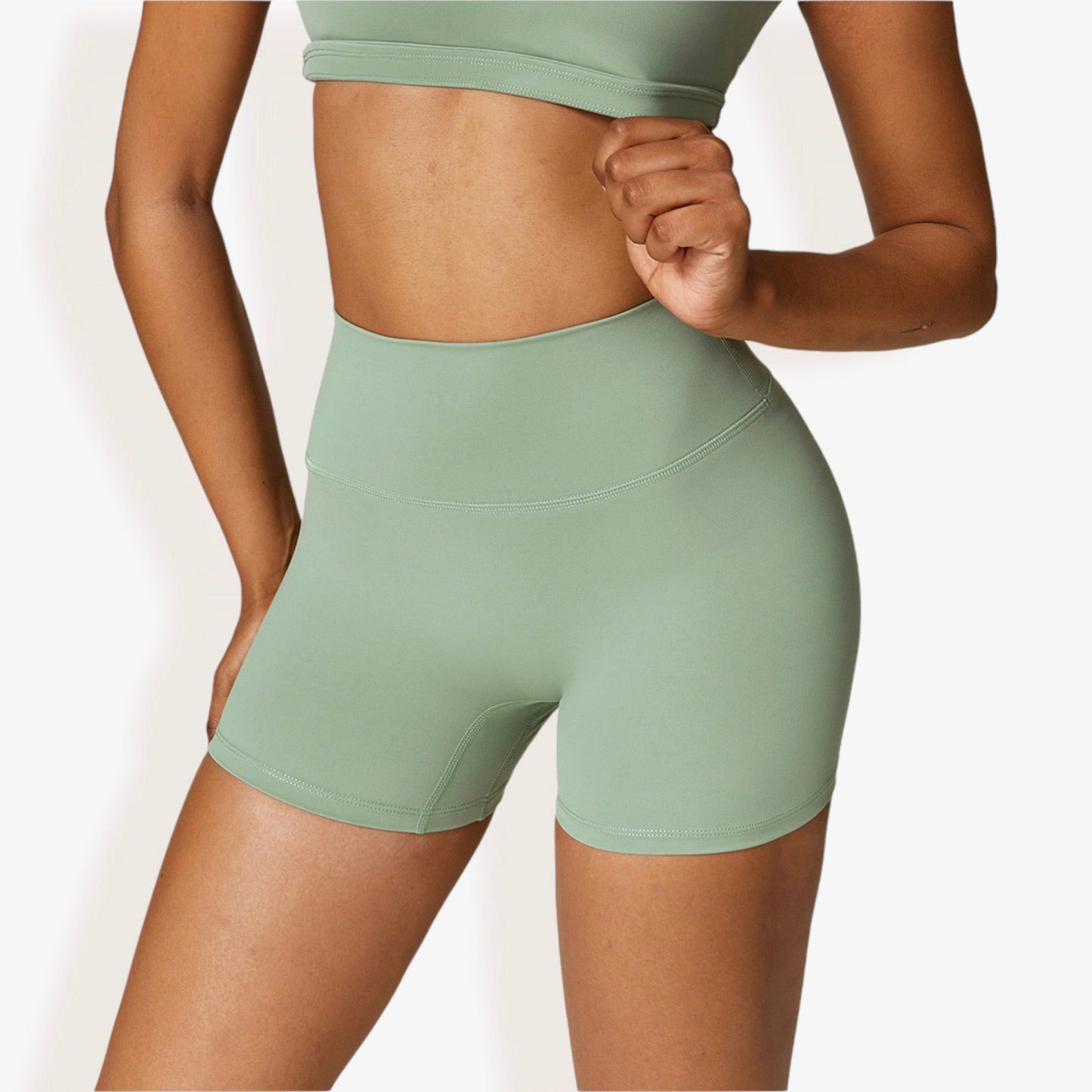 High Waist Athletic Shorts for Yoga and Fitness