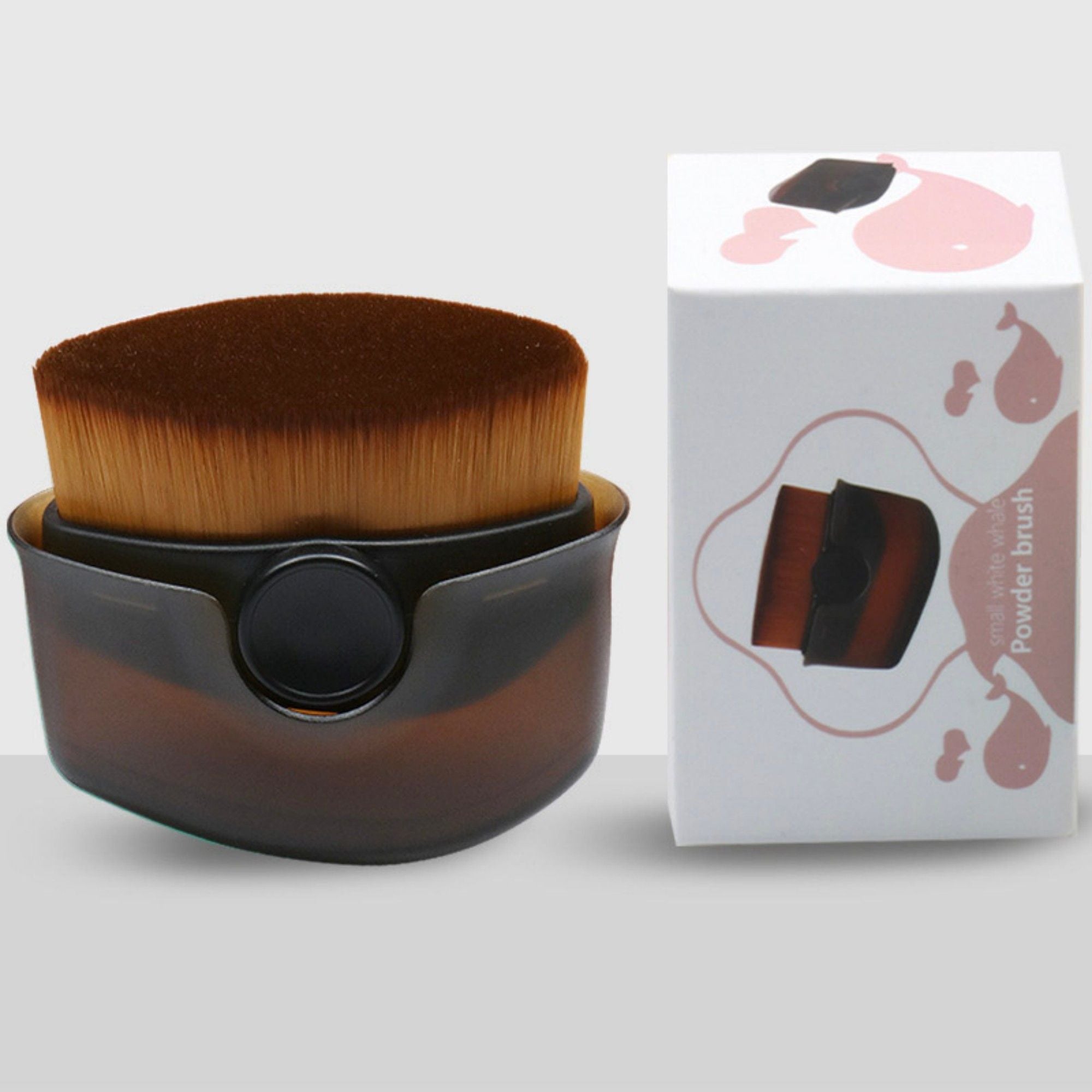 Flat Top Kabuki Makeup Brush with Dense Synthetic Bristles for Smooth Foundation Application