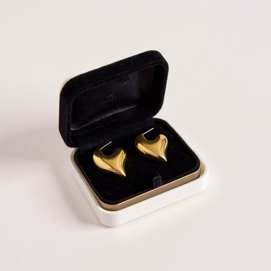Women's Sculptural Chunky Hoop Earrings with Smooth Curved Silhouette and Bold Modern Shape for a Statement Polished Look