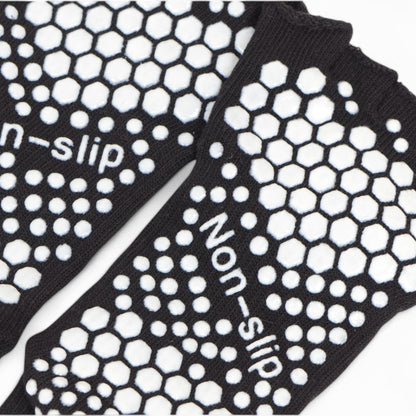 Anna-Kaci Women's Open-Toe Grip Socks for Yoga and Pilates with Non-Slip Soles and Arch Support