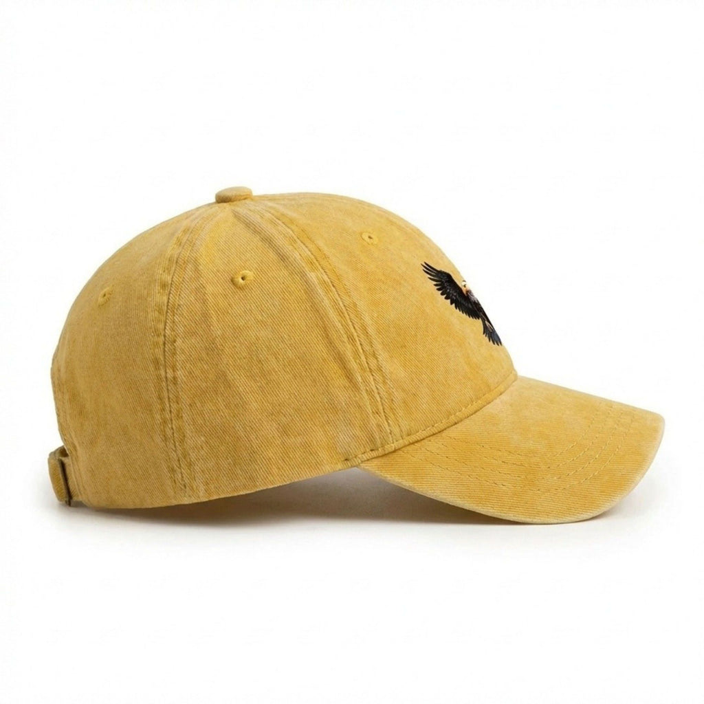 Anna-Kaci Women's Cotton Baseball Cap with Eagle Embroidery Adjustable Strap Casual Everyday Hat