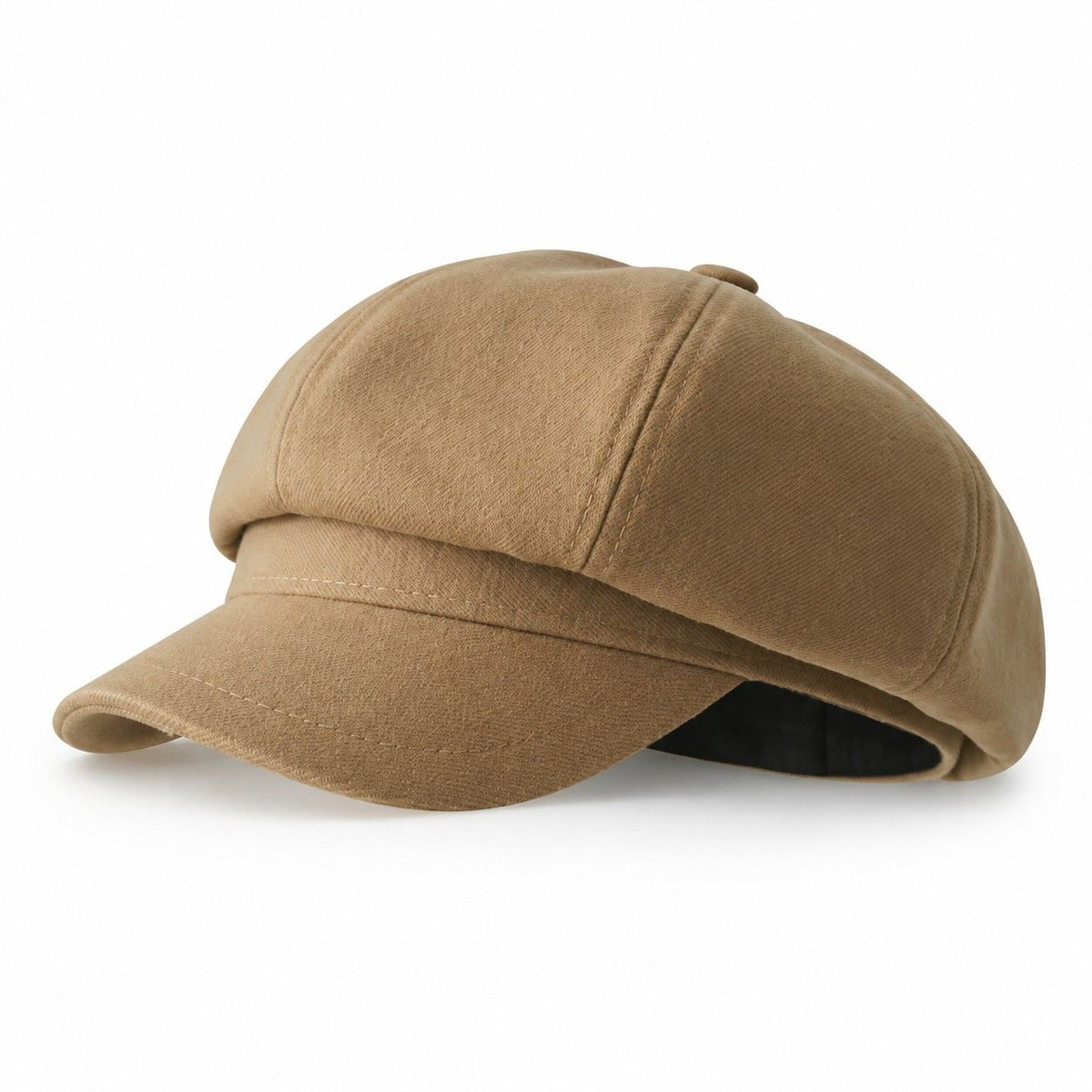 Textured Newsboy Cap Soft Baker Boy Hat Vintage Rounded Crown Casual Style
