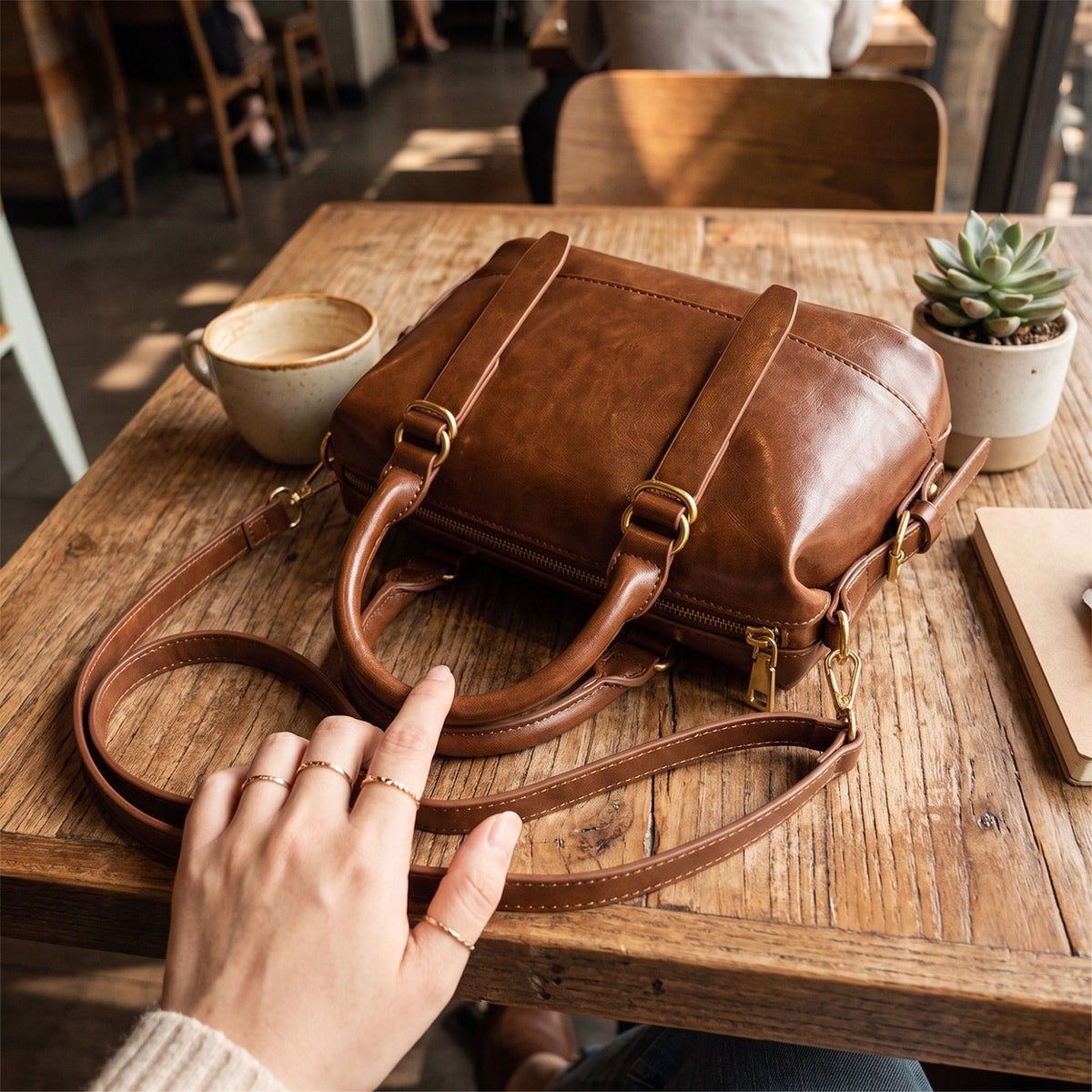 Mini Satchel Bag with Double Top Handles