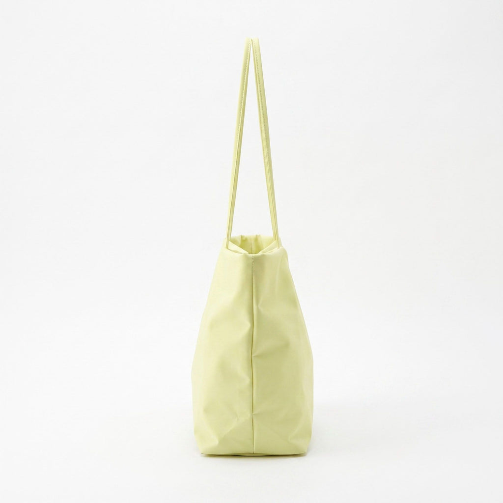 Oversized Lightweight Tote Bag with Long Shoulder Straps and Soft Slouchy Shape 12x9x6in