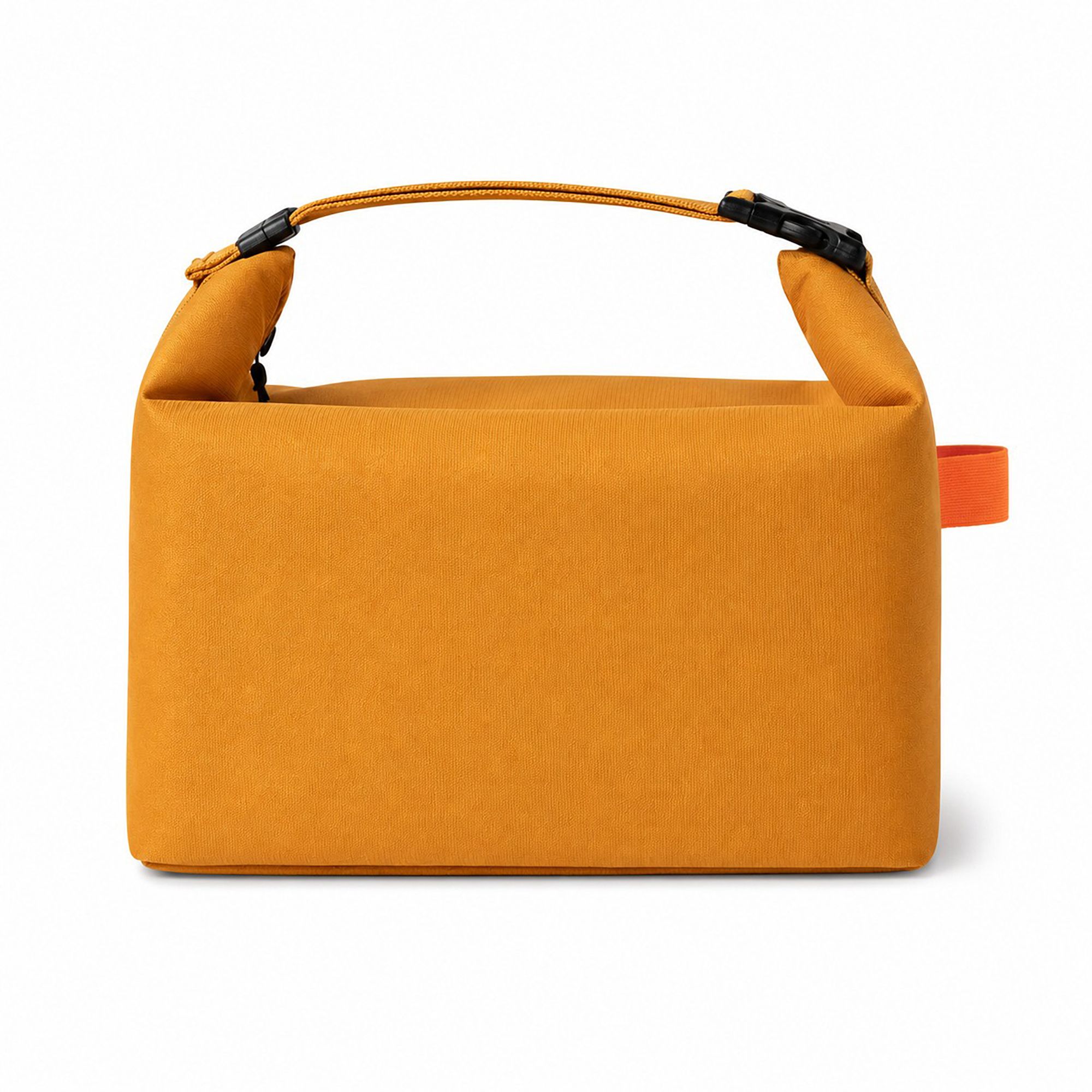 Insulated Roll Top Lunch Bag with Buckle Handle and Leak-Resistant Lining
