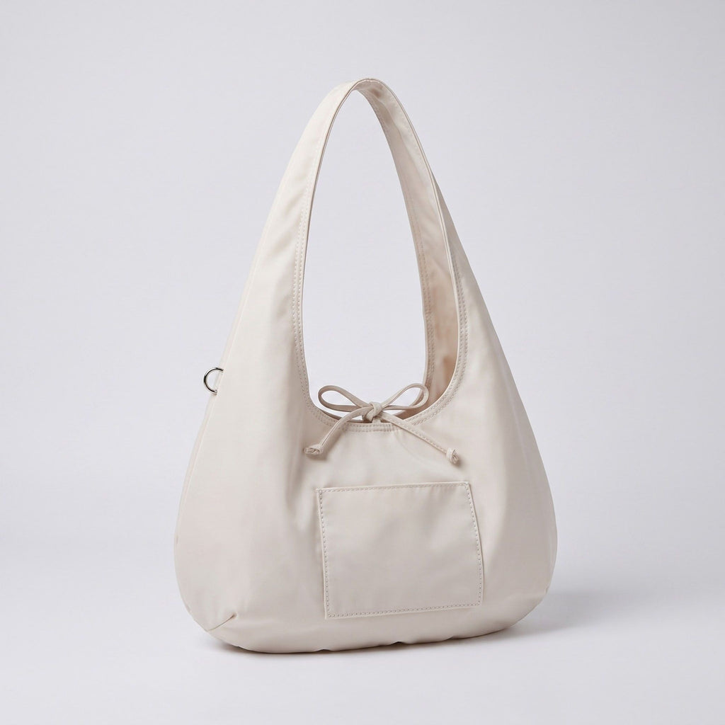 Hobo Tote Bag with Wide Shoulder Strap and Exterior Pocket 13.8x7.8x2.5in