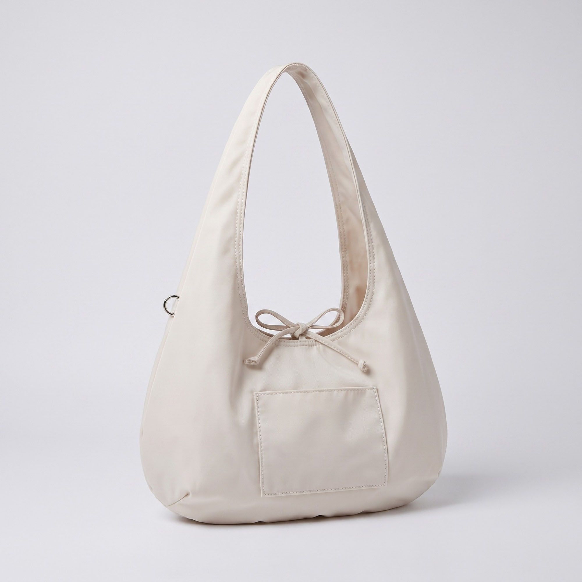 Hobo Tote Bag with Wide Shoulder Strap and Exterior Pocket 13.8x7.8x2.5in