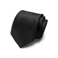 Men's Solid Smooth Finish Tie Classic Necktie 57 Inch Length 3.1 Inch Width Formal Business Accessory