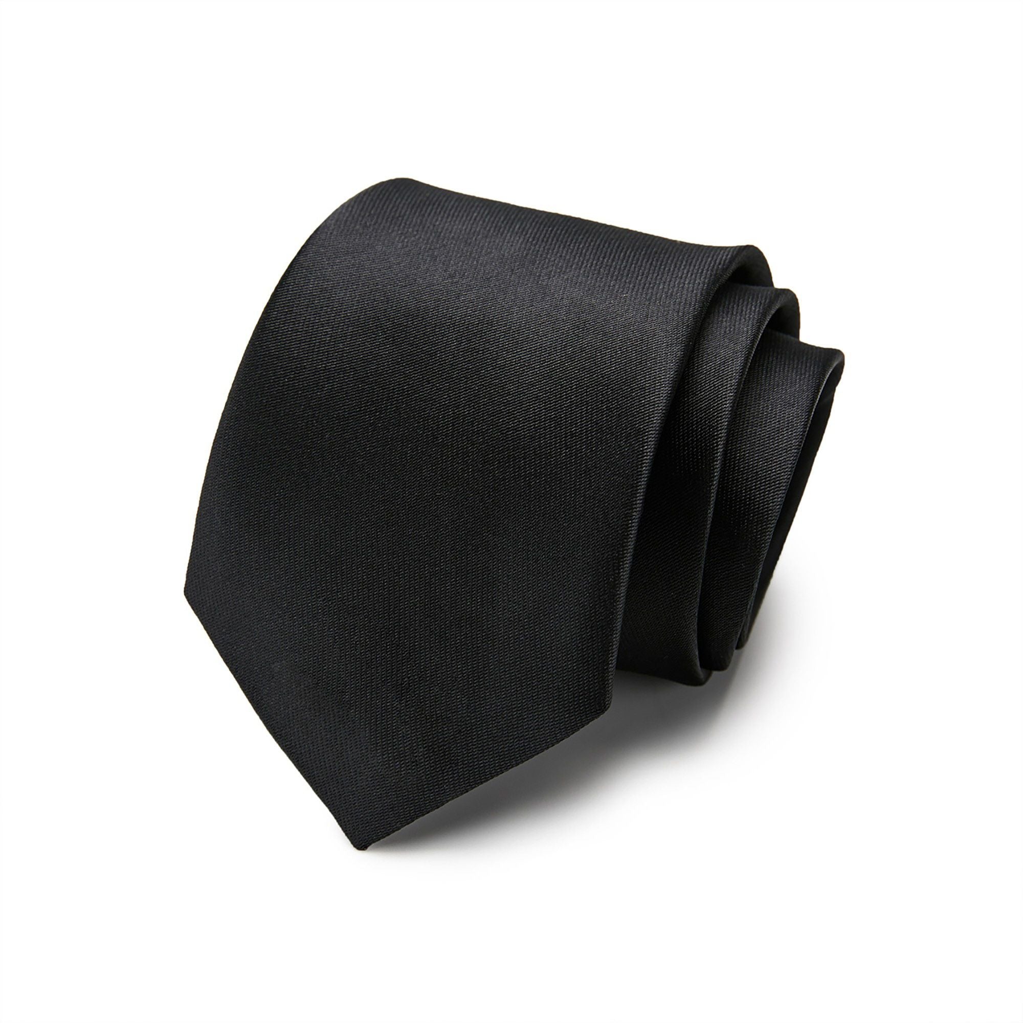 Men's Solid Smooth Finish Tie Classic Necktie 57 Inch Length 3.1 Inch Width Formal Business Accessory