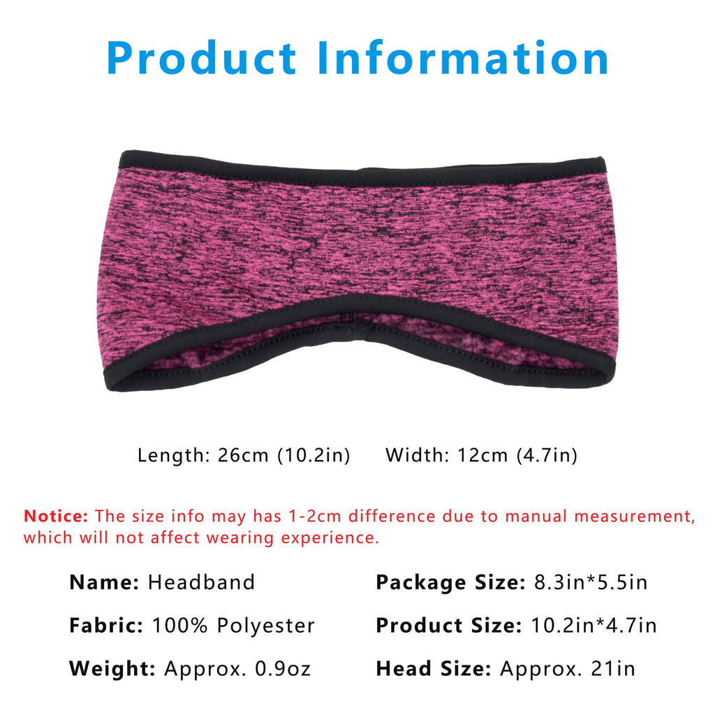Anna-Kaci Sports Headband Moisture-Wicking for Running Workouts Exercise Men and Women Winter Ear Warmer