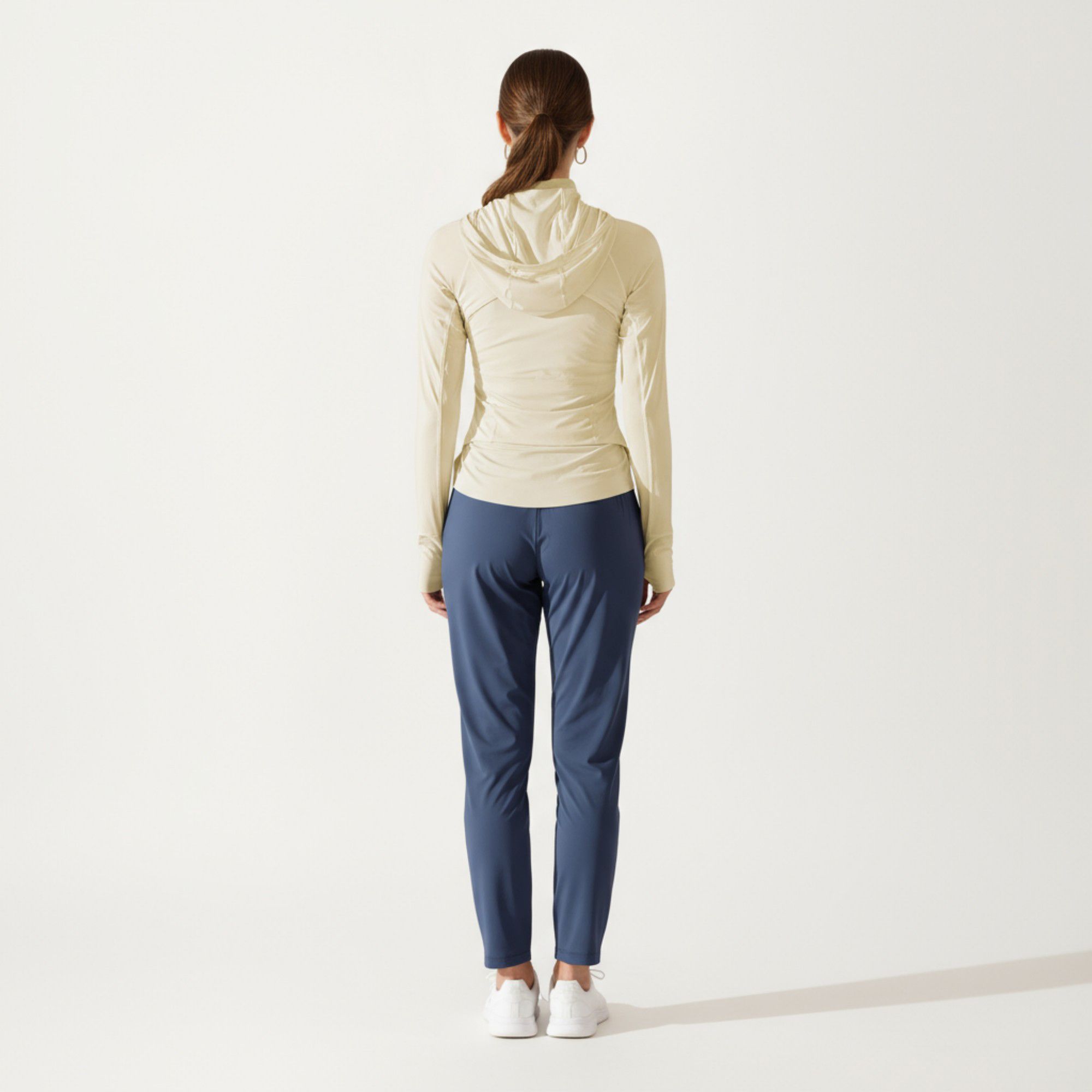 Anna-Kaci Active Women's Full Zip Long Sleeve Active Jacket with Fitted Silhouette and High Neck