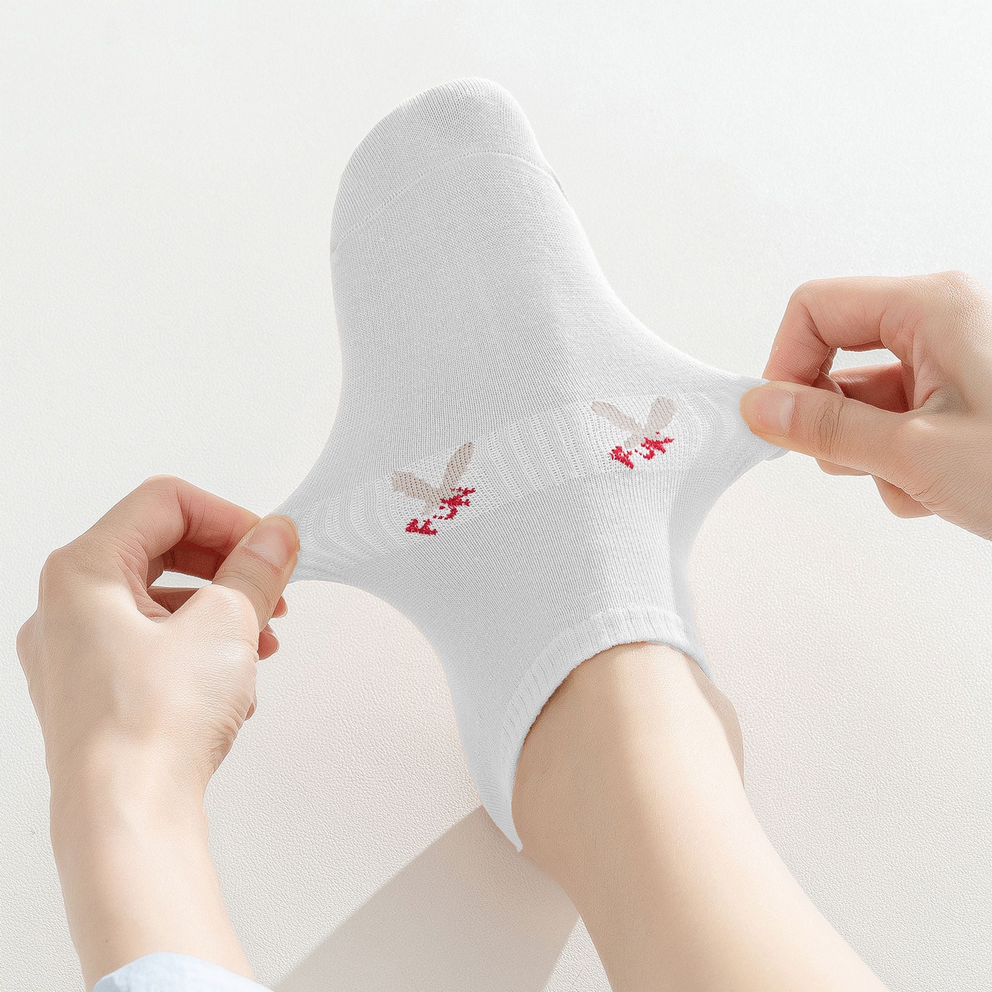 Anna-Kaci Women's No-Show Socks with FUN Letters 6Pk