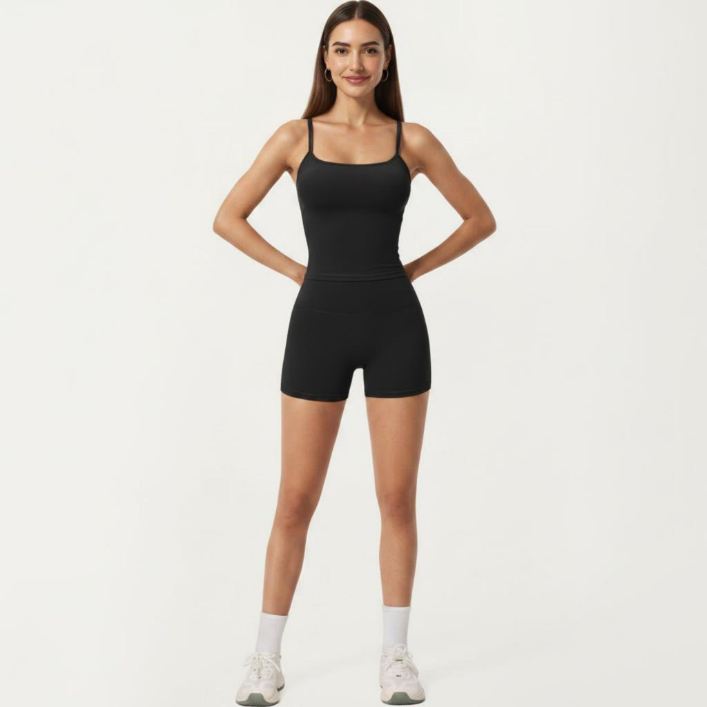 Anna-Kaci Active Women's Spaghetti Strap Active Cami Top with Scoop Neck and Smooth Stretch Fit